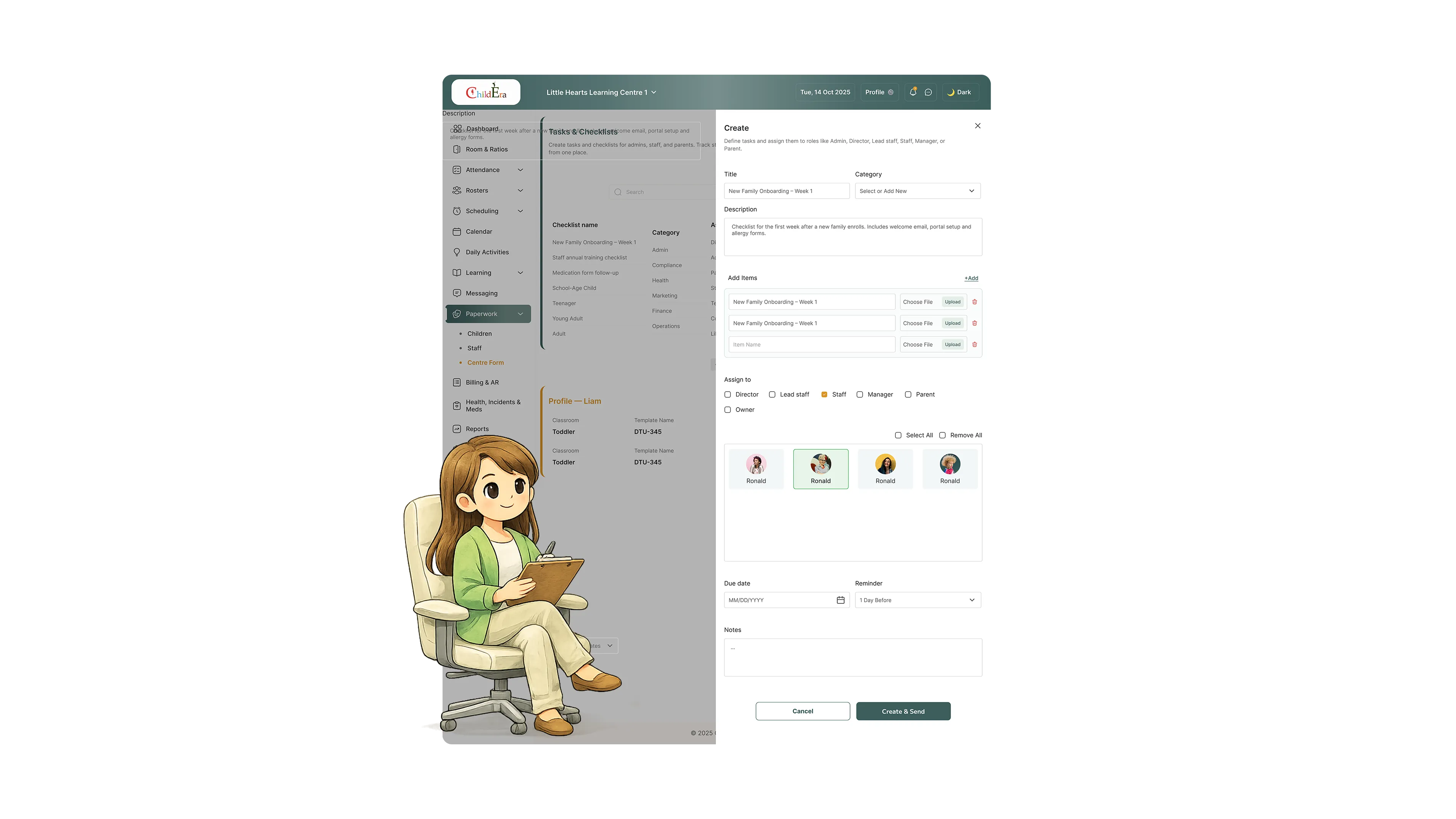 How to create a checklist step by step for childcare